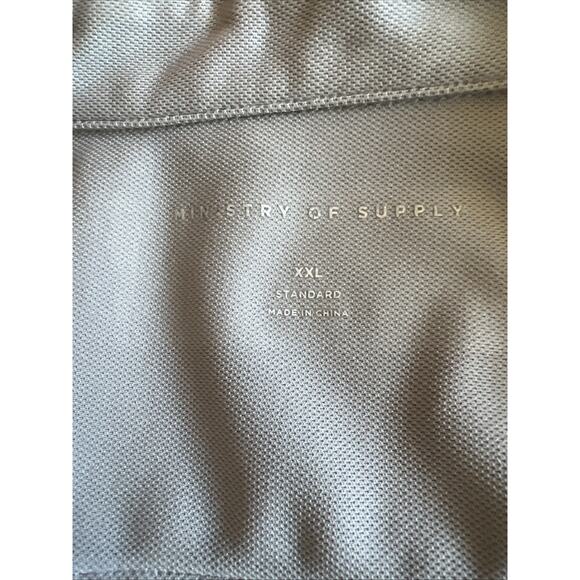 Ministry Of Supply Apollo Dress Shirt Men XL Standard Fit Gray Stretch Commuter - Picture 6 of 13